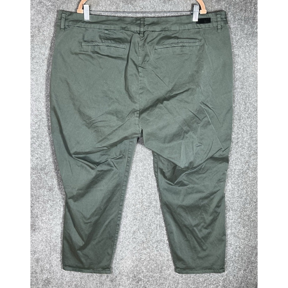 Kut From the Kloth Ankle Trouser Pants Womens Size 24W Green High Rise Stretch - Picture 2 of 12